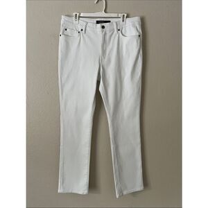 Like New! Lauren Ralph Lauren Black Label Straight Leg Jeans White in Size 14